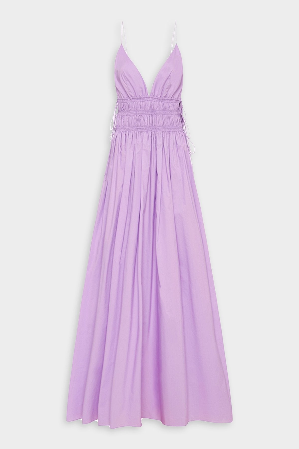Shirred Triangle Dress in Violet - shop-olivia.com