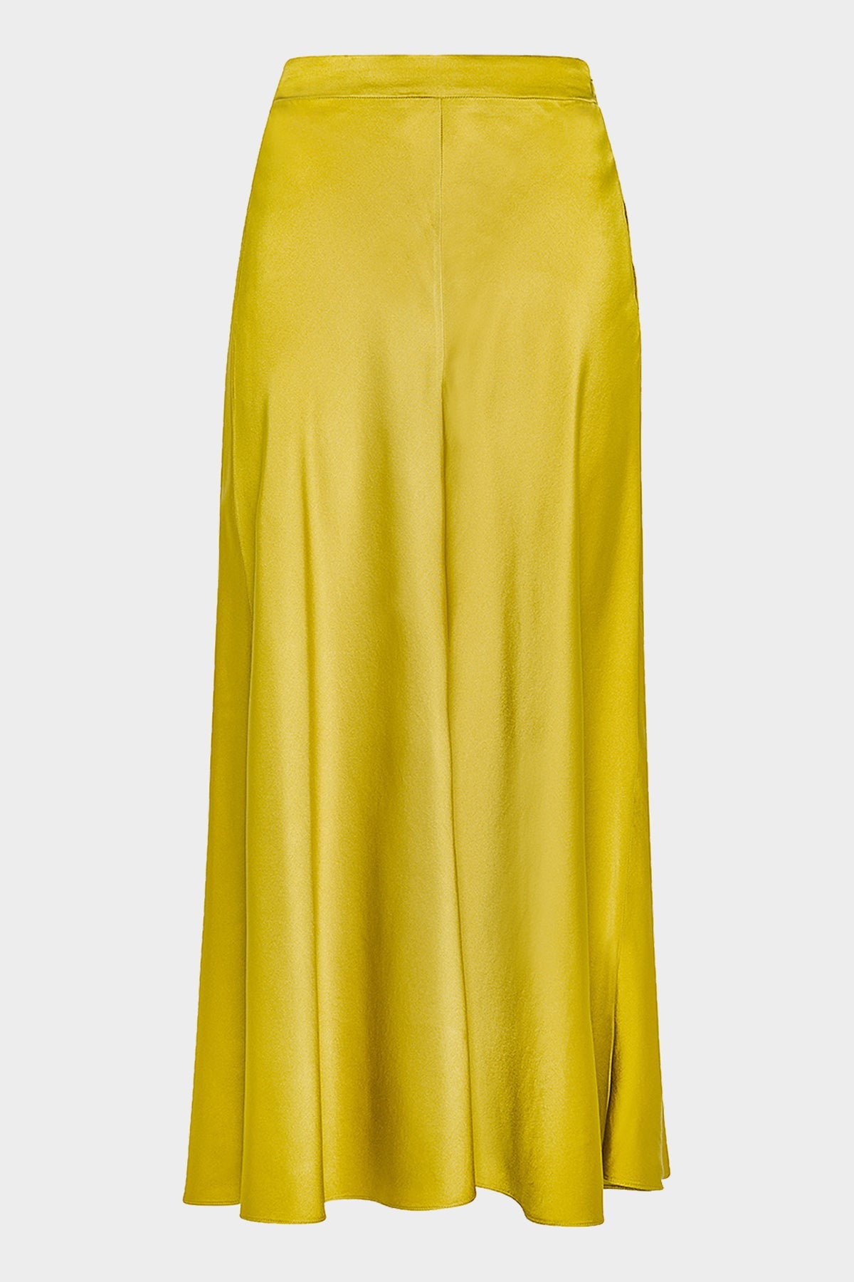 Silk Satin Skirt in Gold - shop-olivia.com