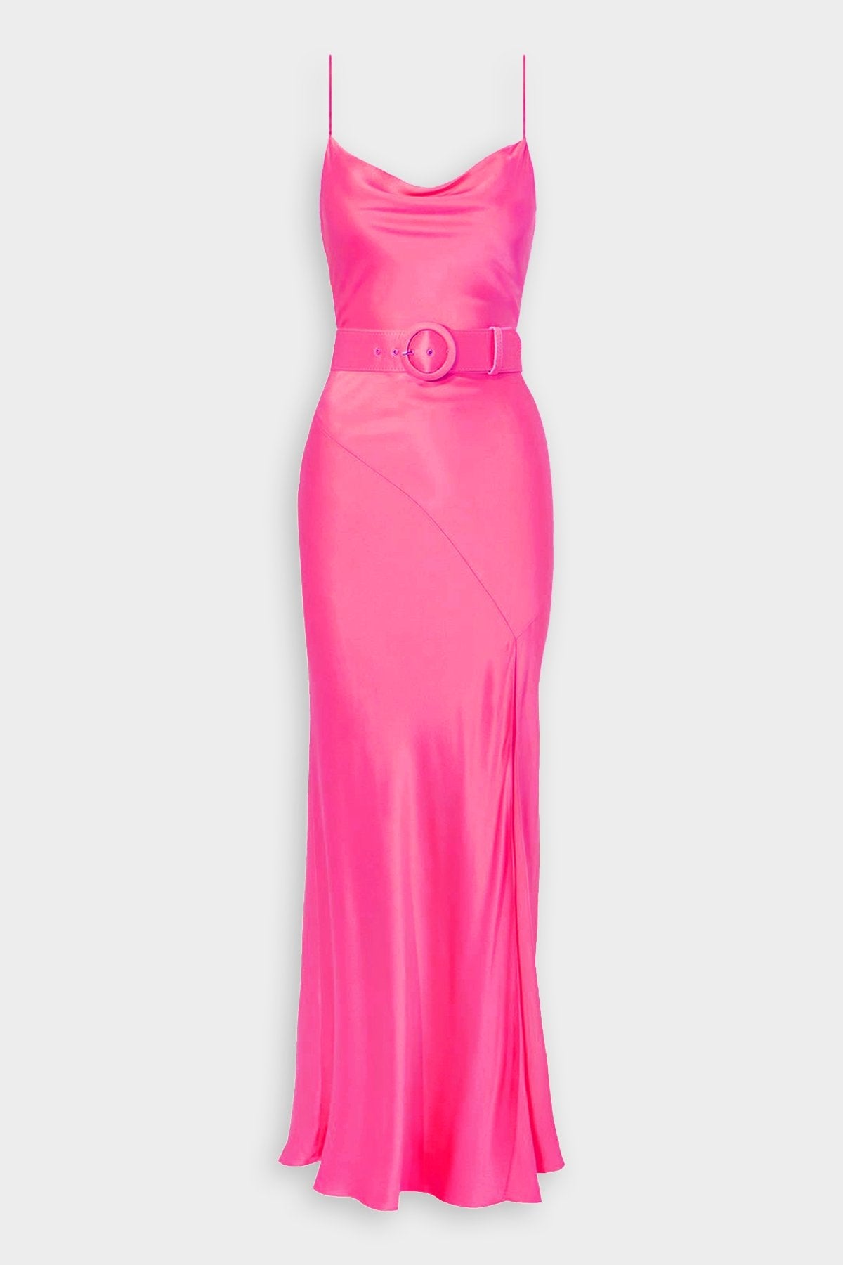 Simone Cowl Neck Gown in Paris Pink - shop-olivia.com