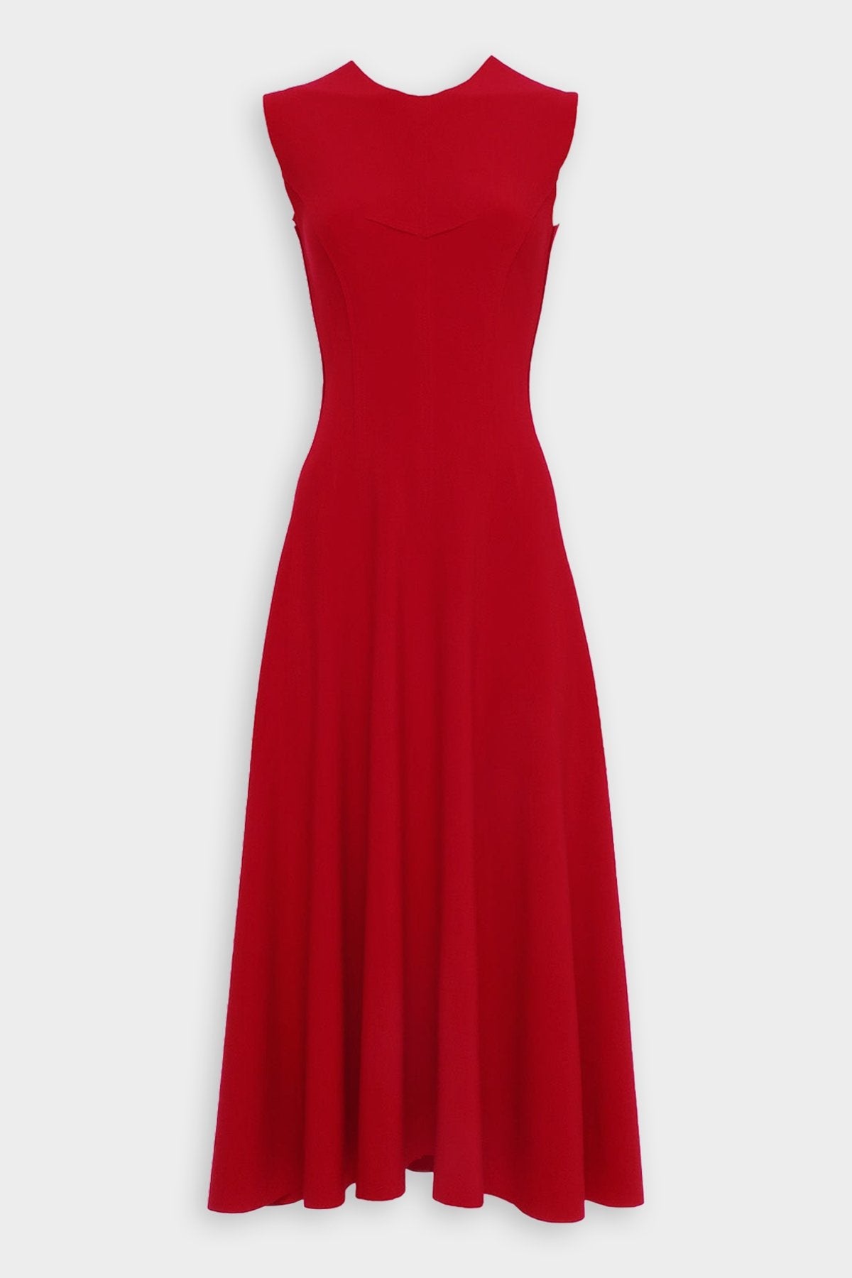 Sleeveless Grace Dress in Tiger Red - shop-olivia.com