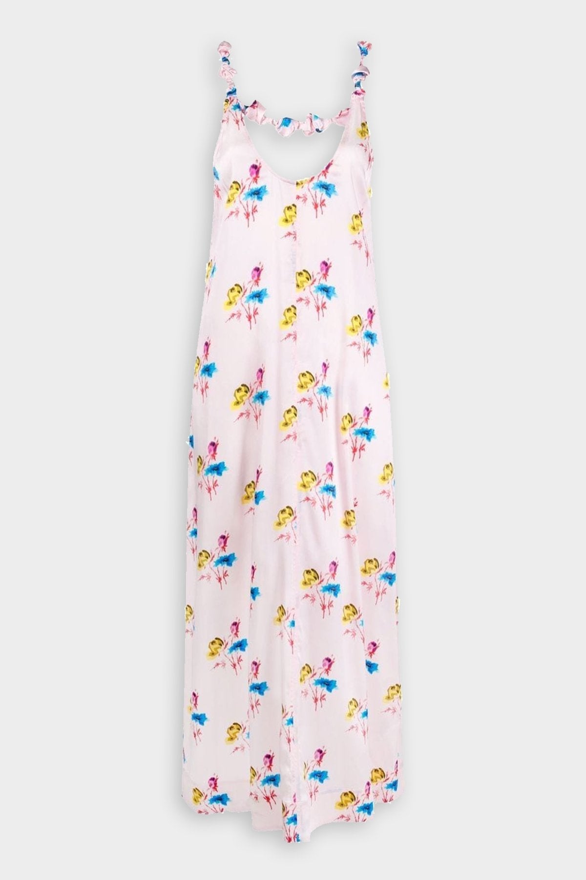 Slip Mini Dress in Floral Light Lilac - shop-olivia.com