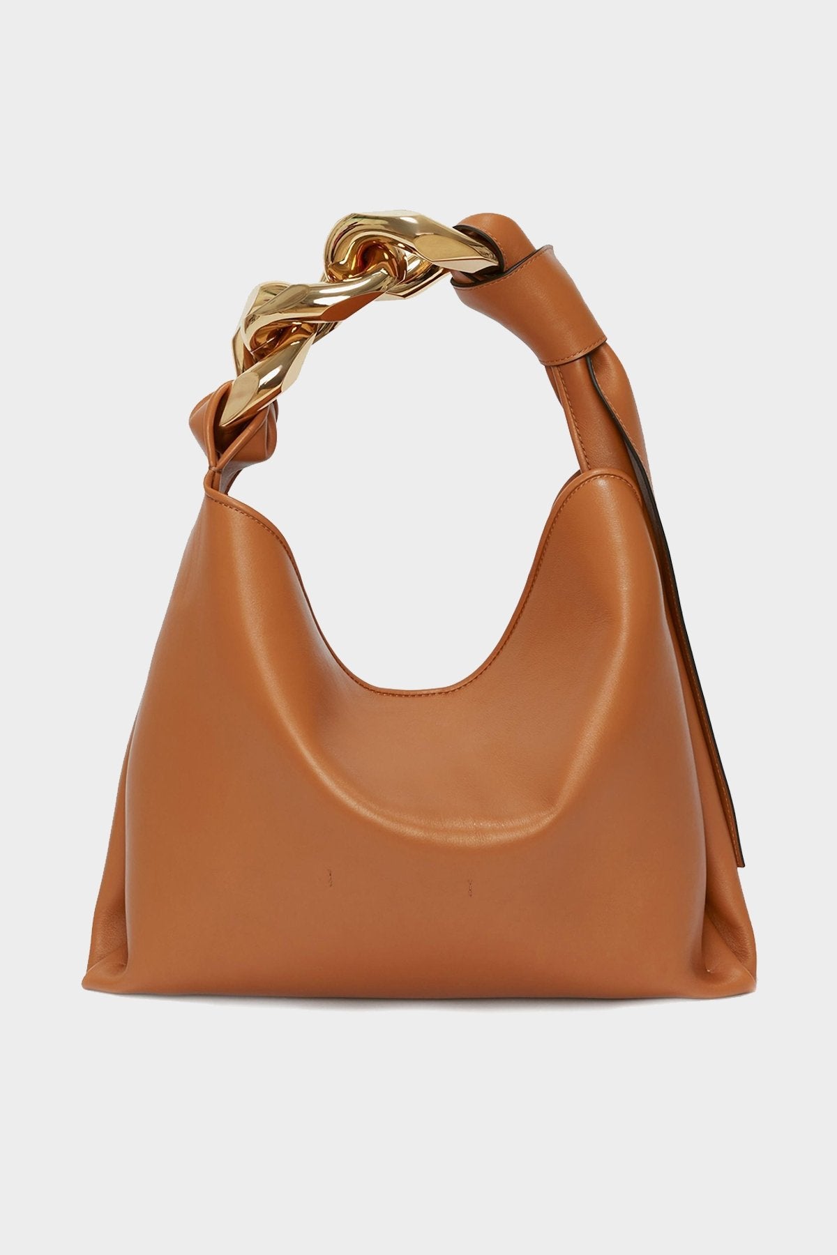 Small Chain Hobo Bag in Pecan - shop-olivia.com