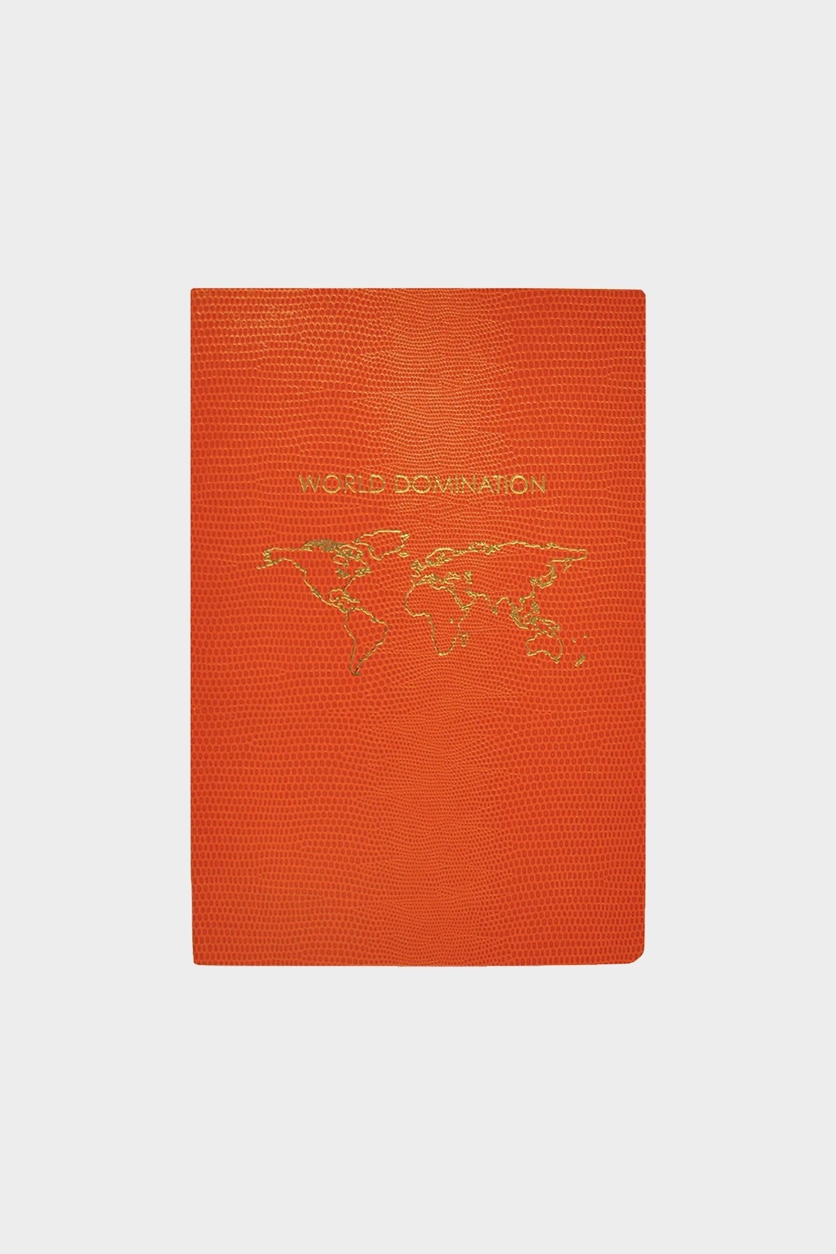 Softcover Book World Domination in Orange - shop-olivia.com