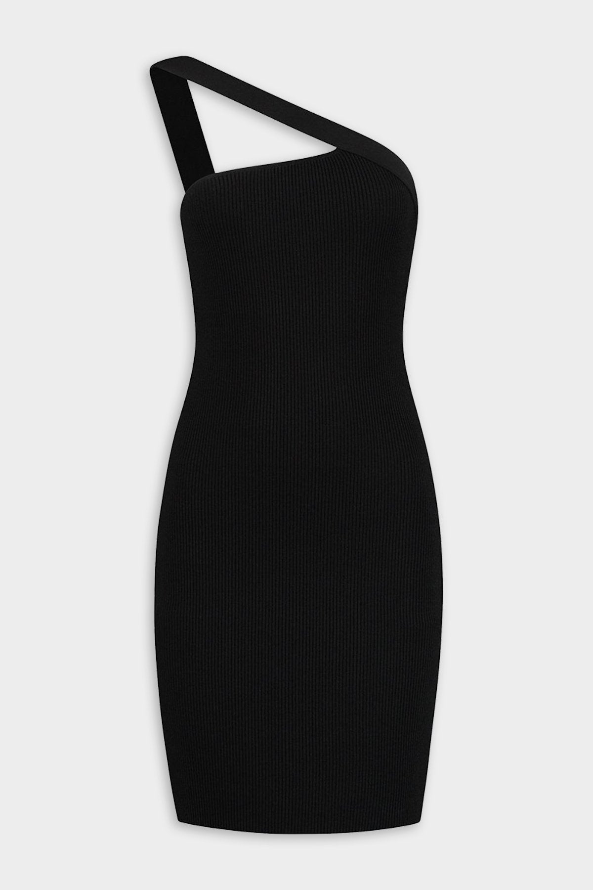 Soria Knit Mini Dress in Black - shop-olivia.com