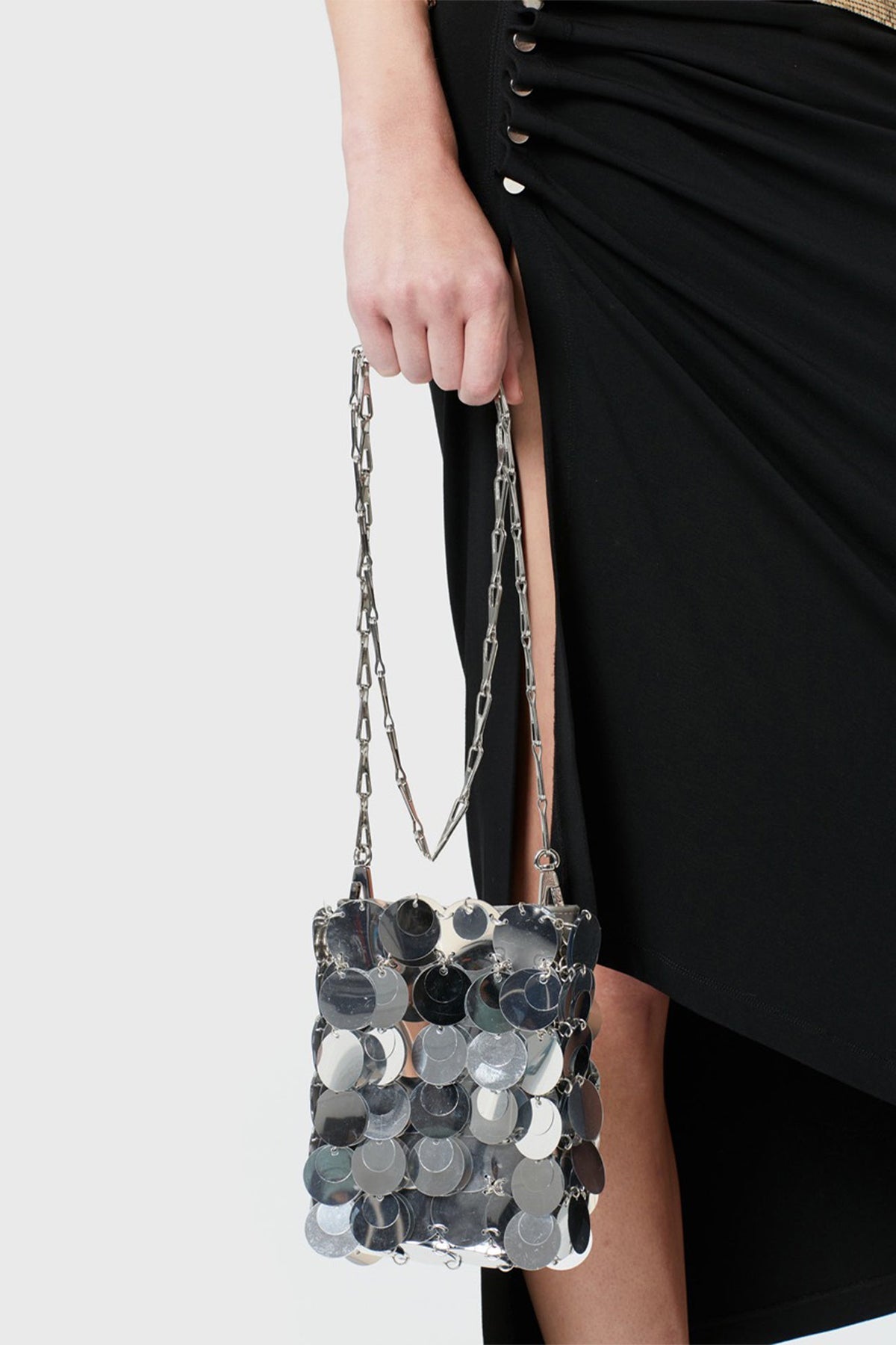 Sparkle Mini Shoulder Bag in Silver - shop-olivia.com