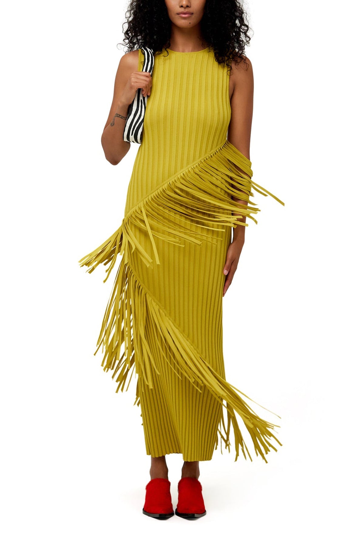 Spiral Maxi Dress in Kiwi - shop-olivia.com