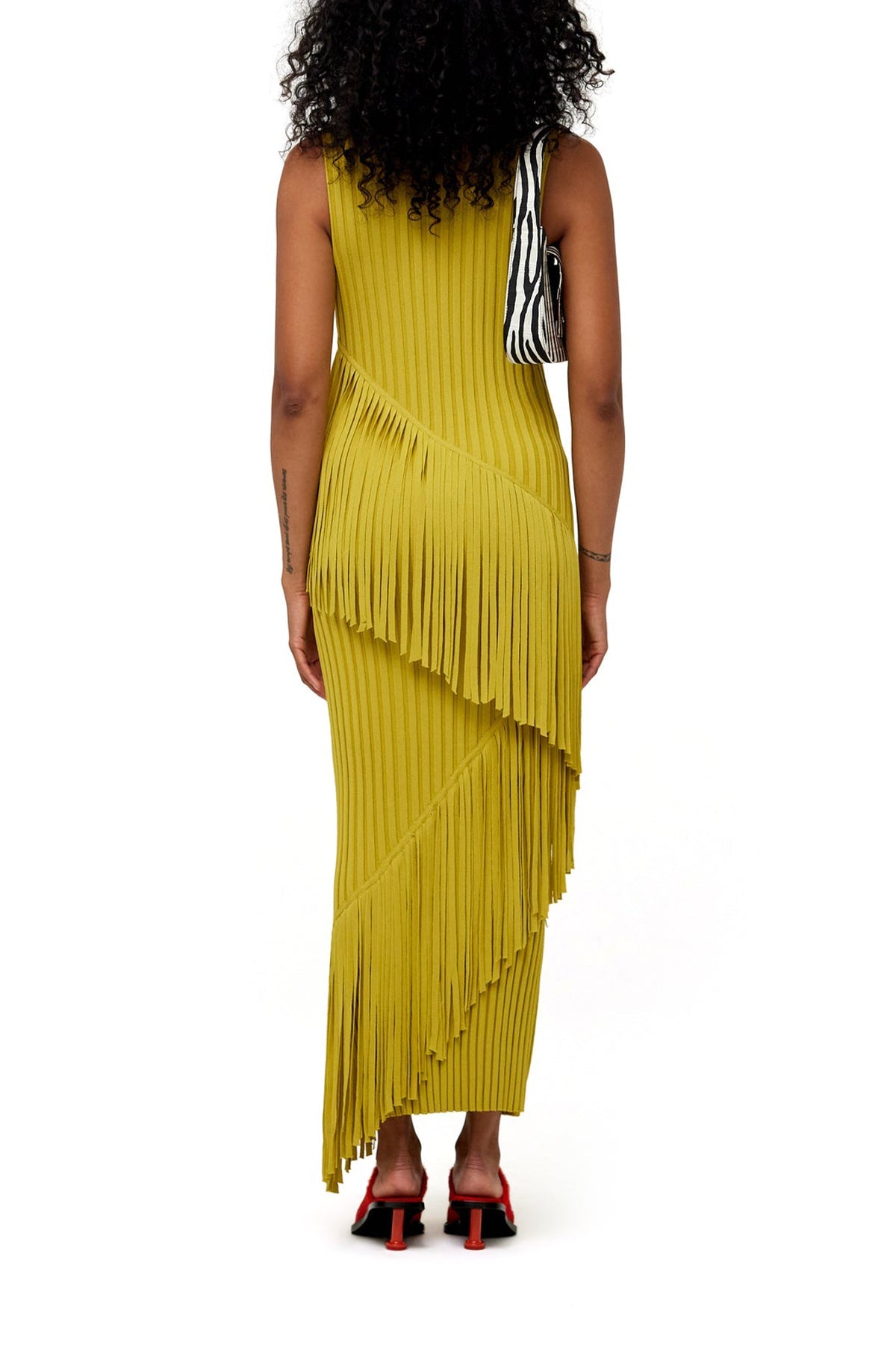 Spiral Maxi Dress in Kiwi - shop-olivia.com