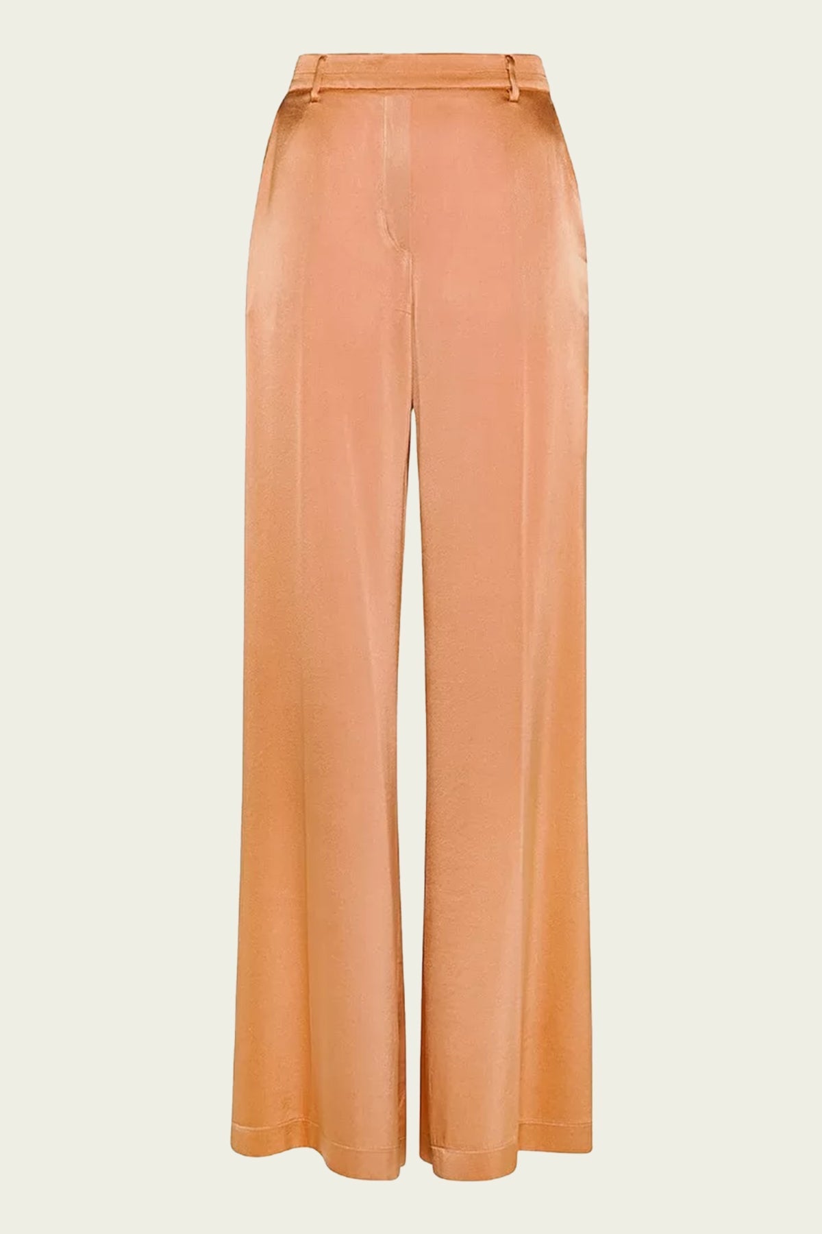 Stretch Silk Satin Wide Pants in Sunset - shop-olivia.com