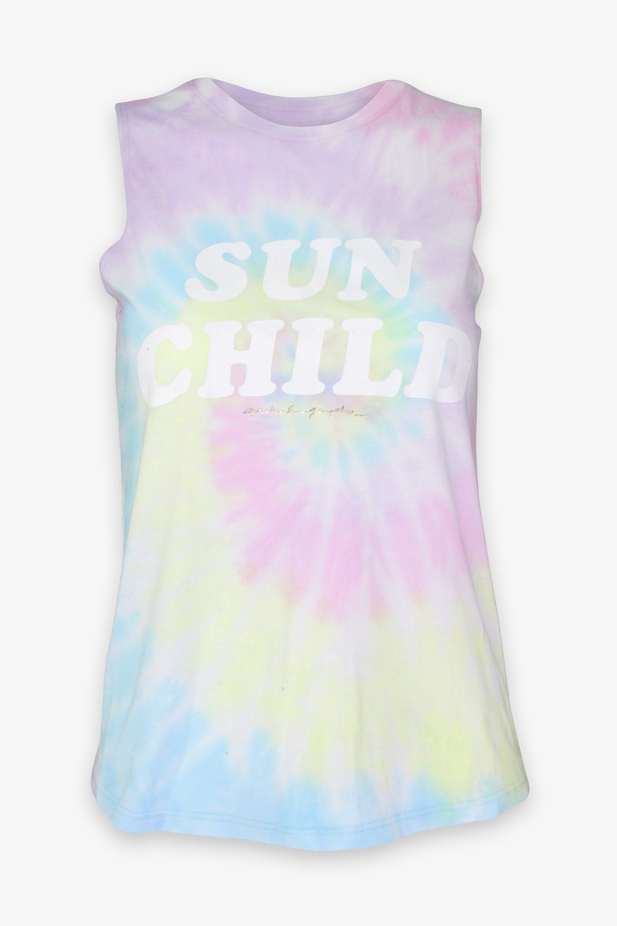 Sun Child Muscle Tank in Paradise Swirl Tie Dye - shop-olivia.com