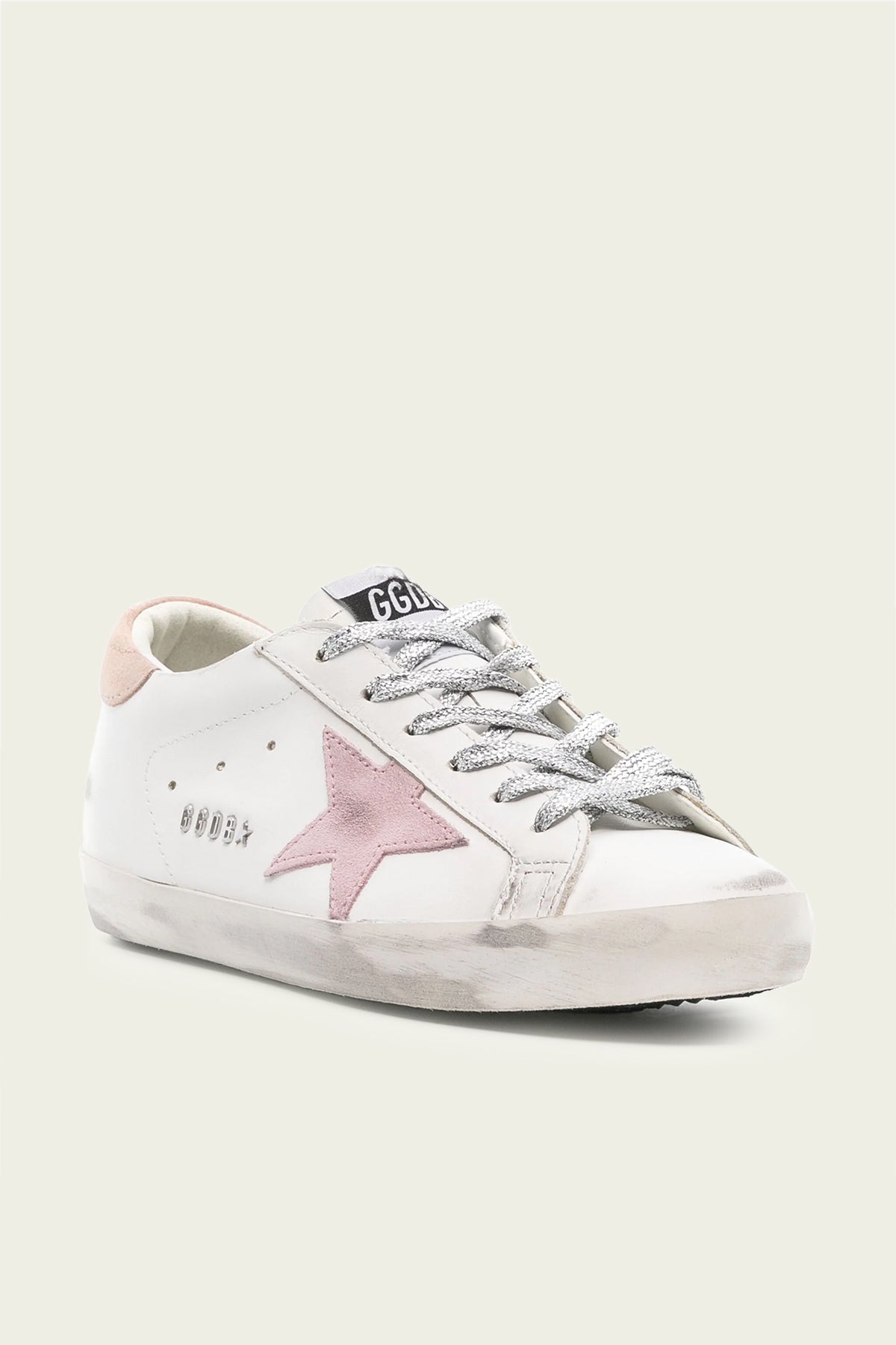 Super-Star Nougat Antique Pink Leather Sneaker - shop-olivia.com