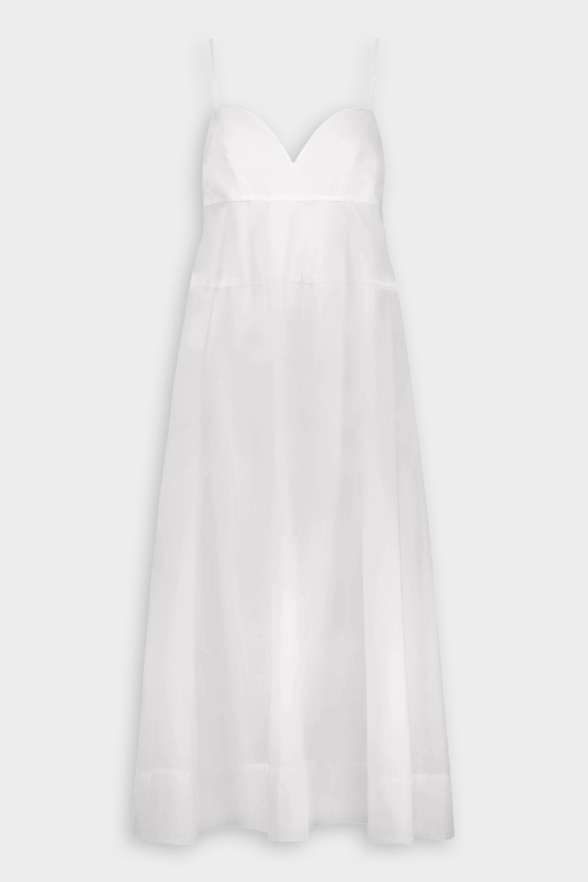 Sweet Heart Midi Dress in White - shop-olivia.com