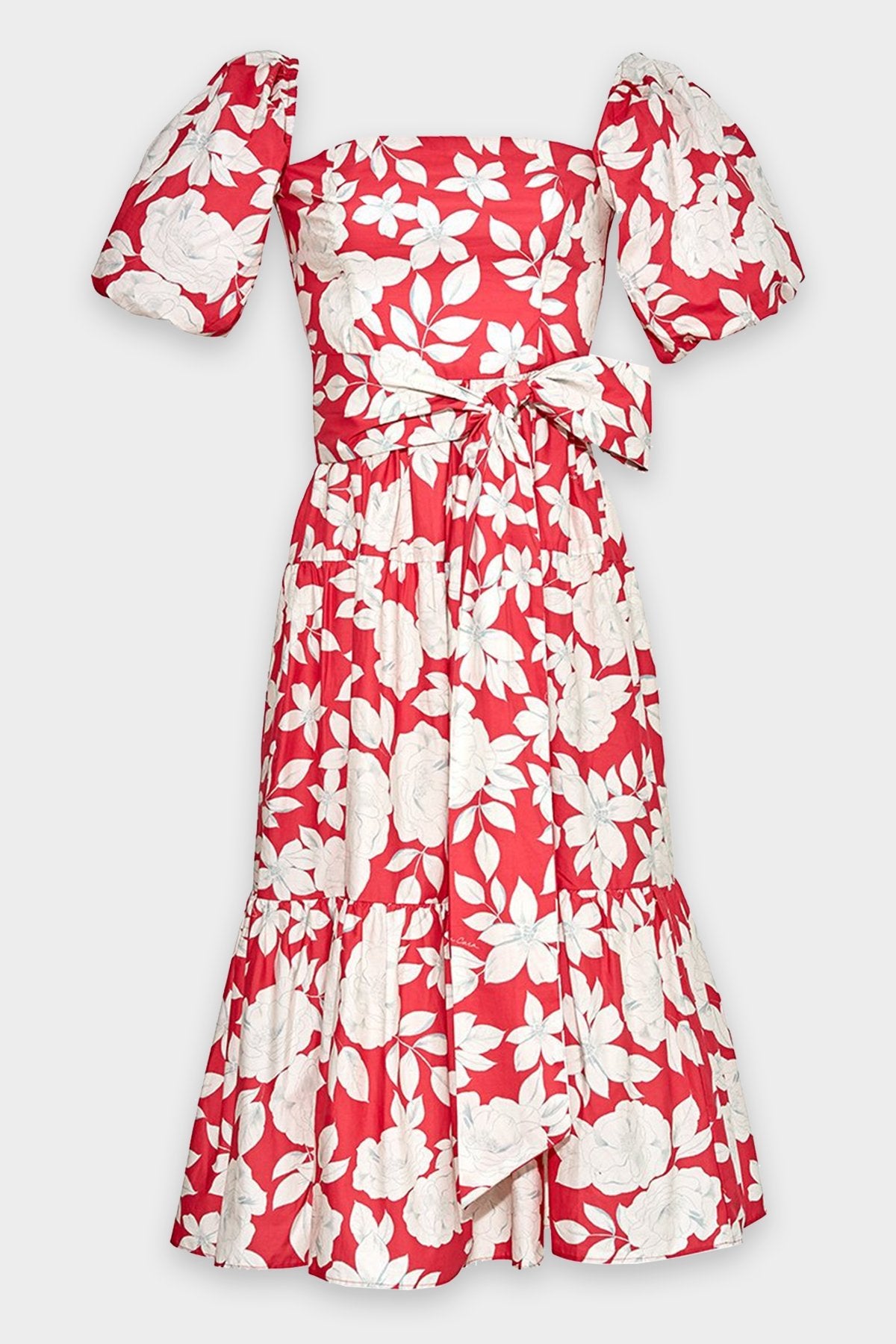 Sydney Dress in Graphic Floral Raspberry - shop-olivia.com