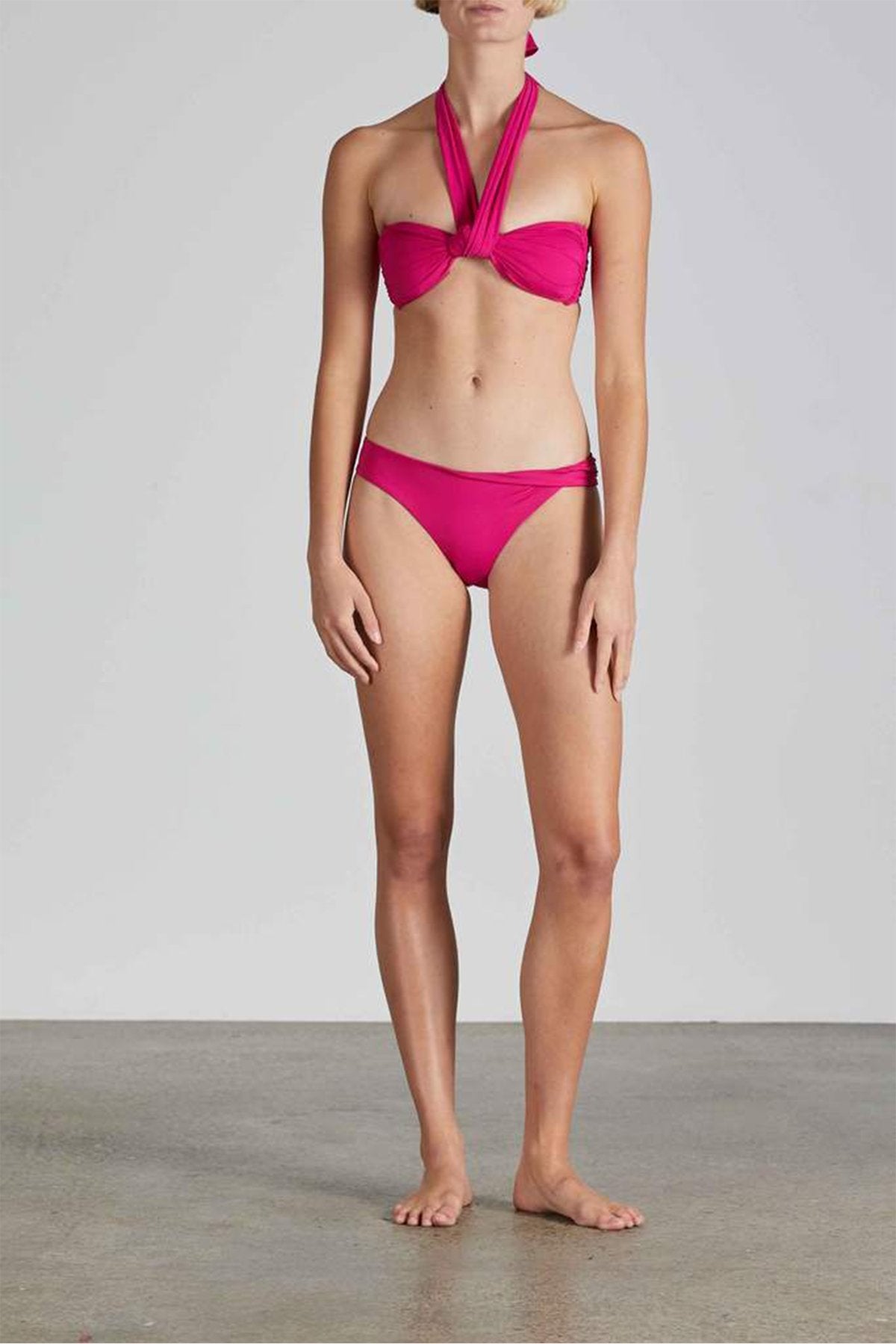 Sylve Bikini Top in Magenta - shop-olivia.com