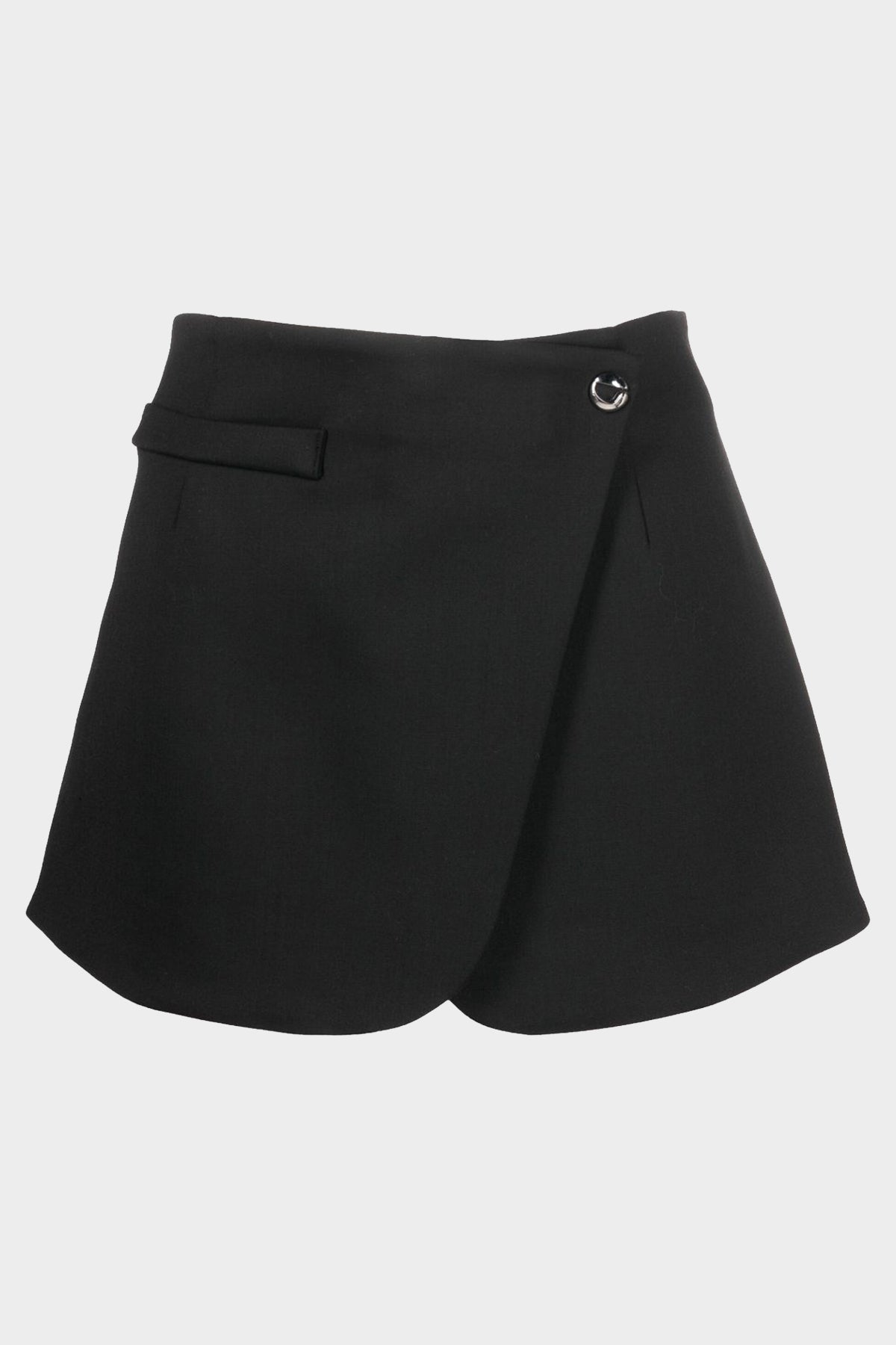 Tailored Mini Skirt in Black - shop-olivia.com