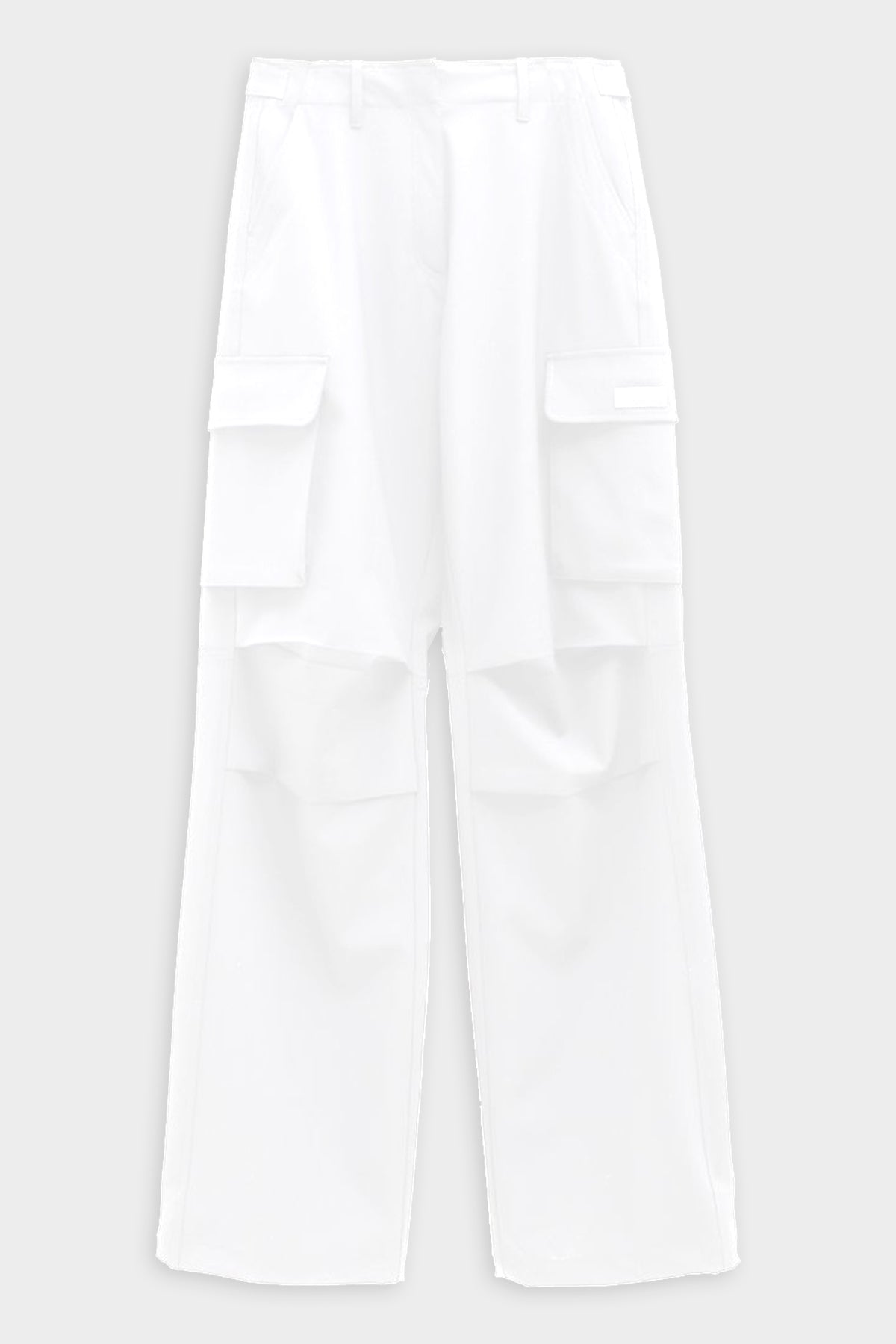 Tailored Wide Leg Cargo Pant in White - shop-olivia.com