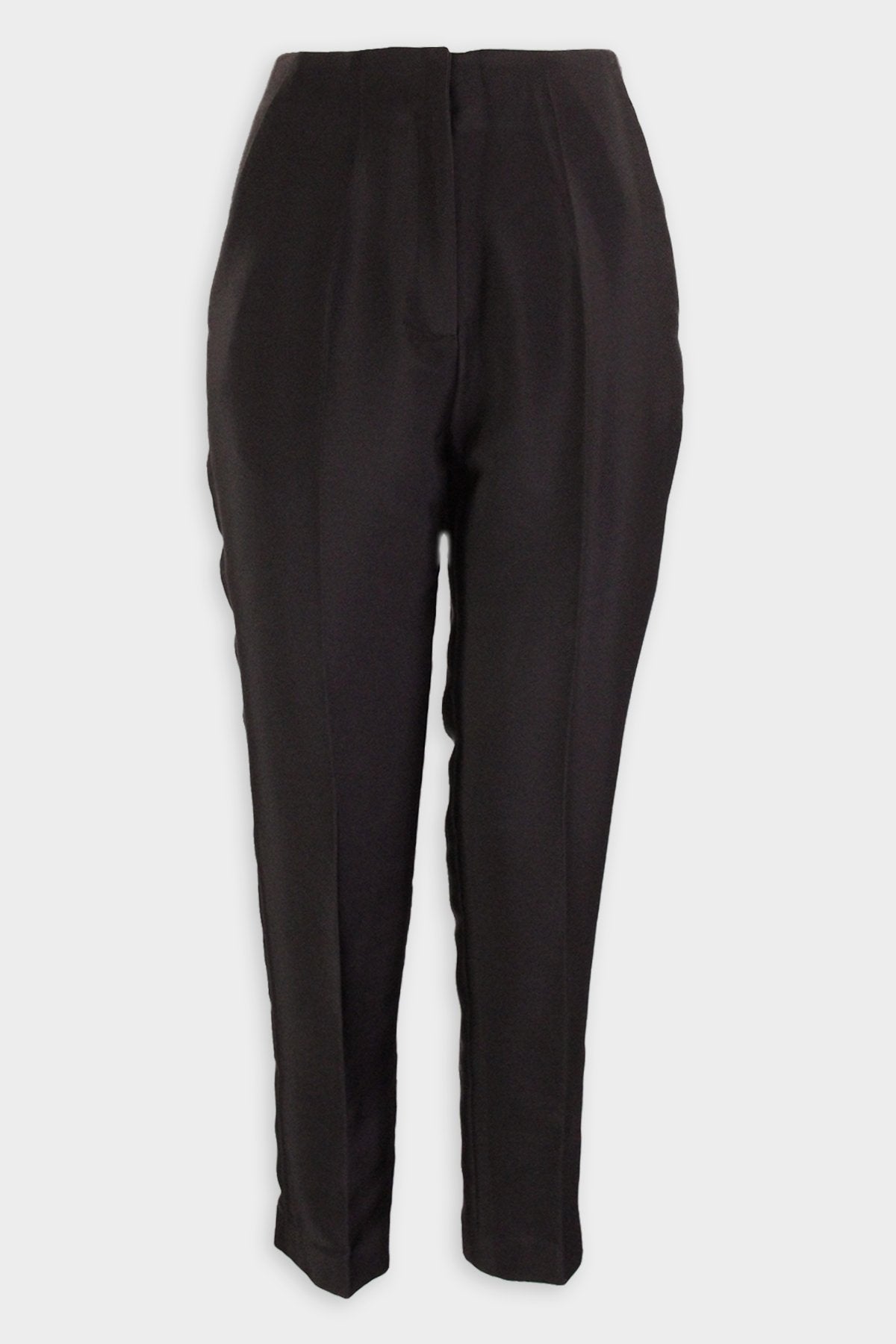 Tapered Tailored Trousers in Black - shop-olivia.com