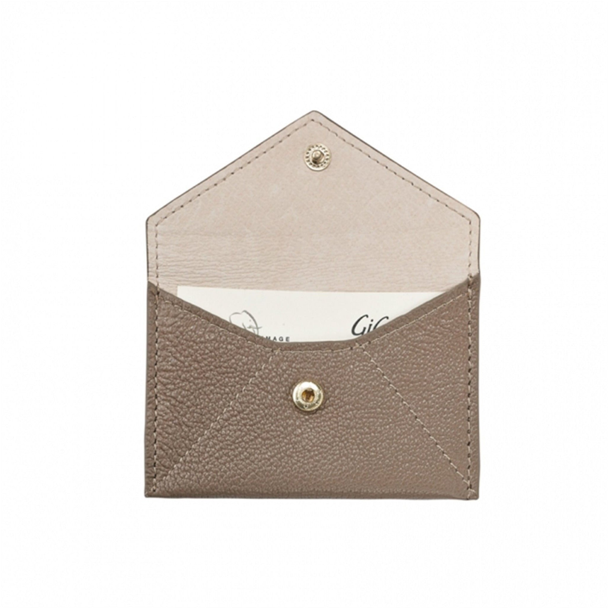 Taupe Goatskin Mini Envelope - shop-olivia.com