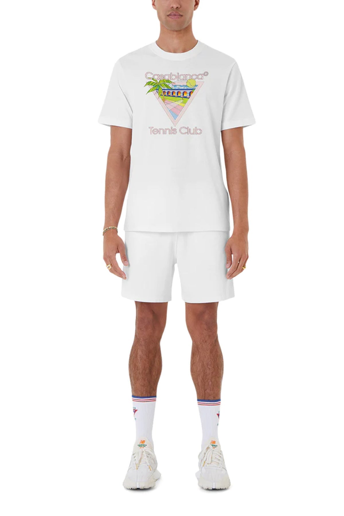 Tennis Club Icon Unisex T-Shirt in White - shop-olivia.com