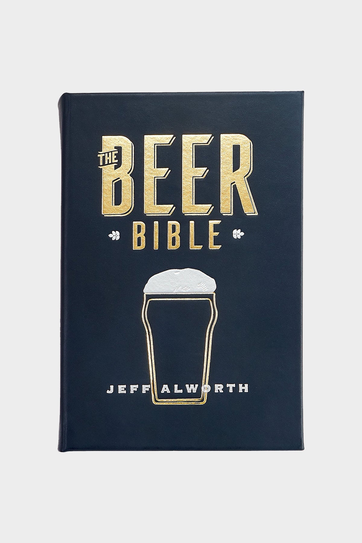 The Beer Bible in Navy Leather - shop-olivia.com