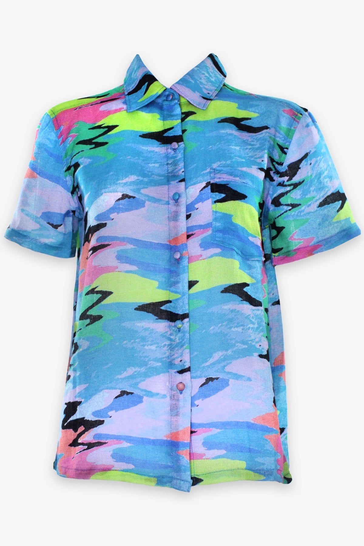 The Cabana Shirt in Distortia - shop-olivia.com