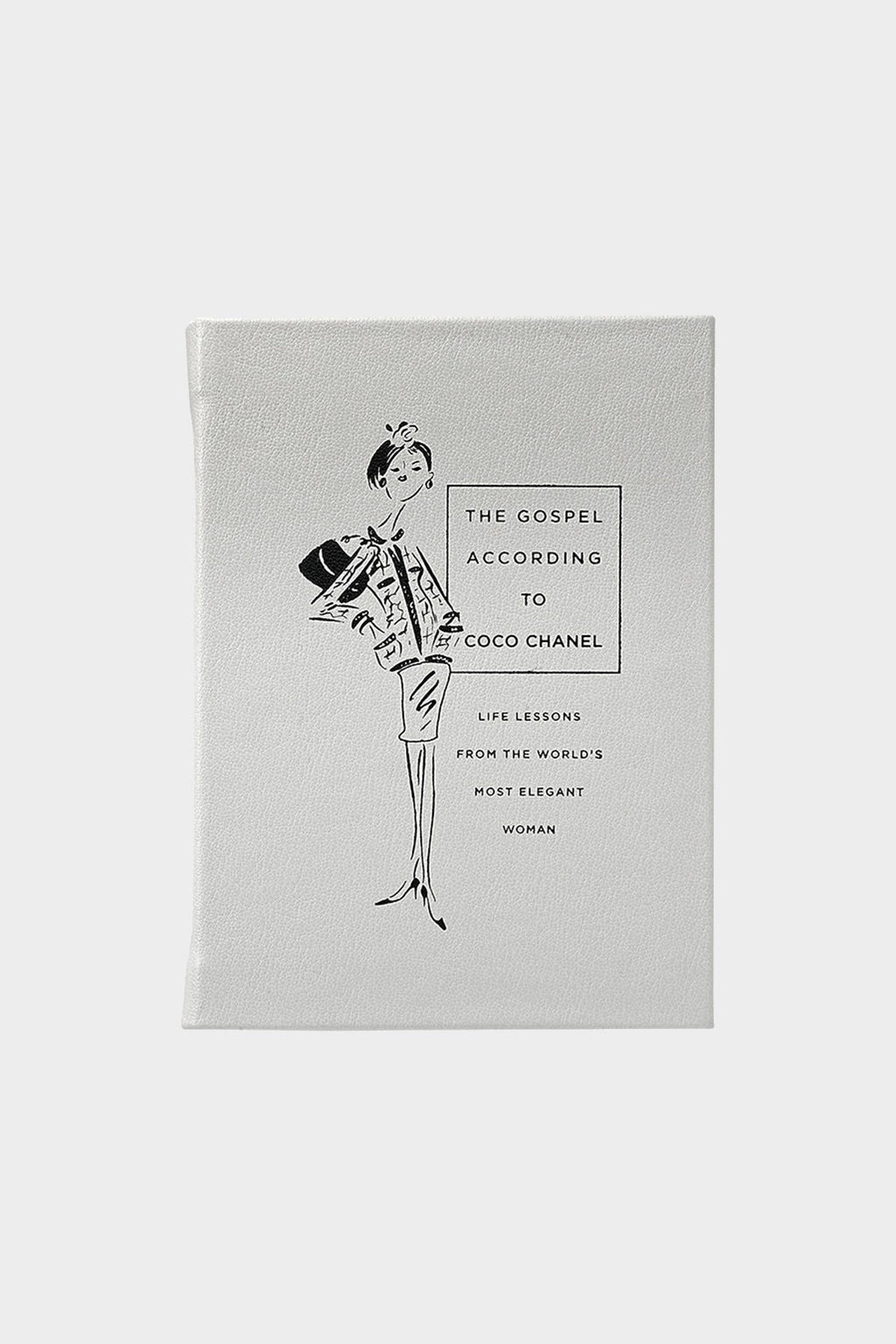 The Gospel According to Coco Chanel White Leather Bound Book