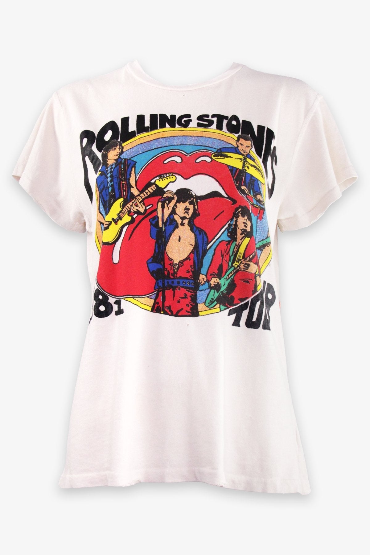 The Rolling Stones Unisex T-Shirt in White - shop-olivia.com