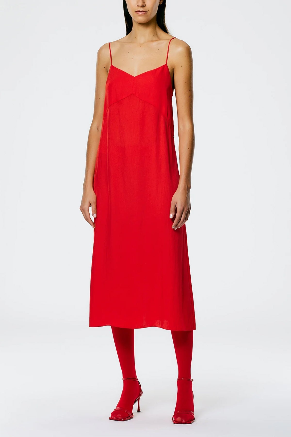 The Slip Dress in Red - shop-olivia.com