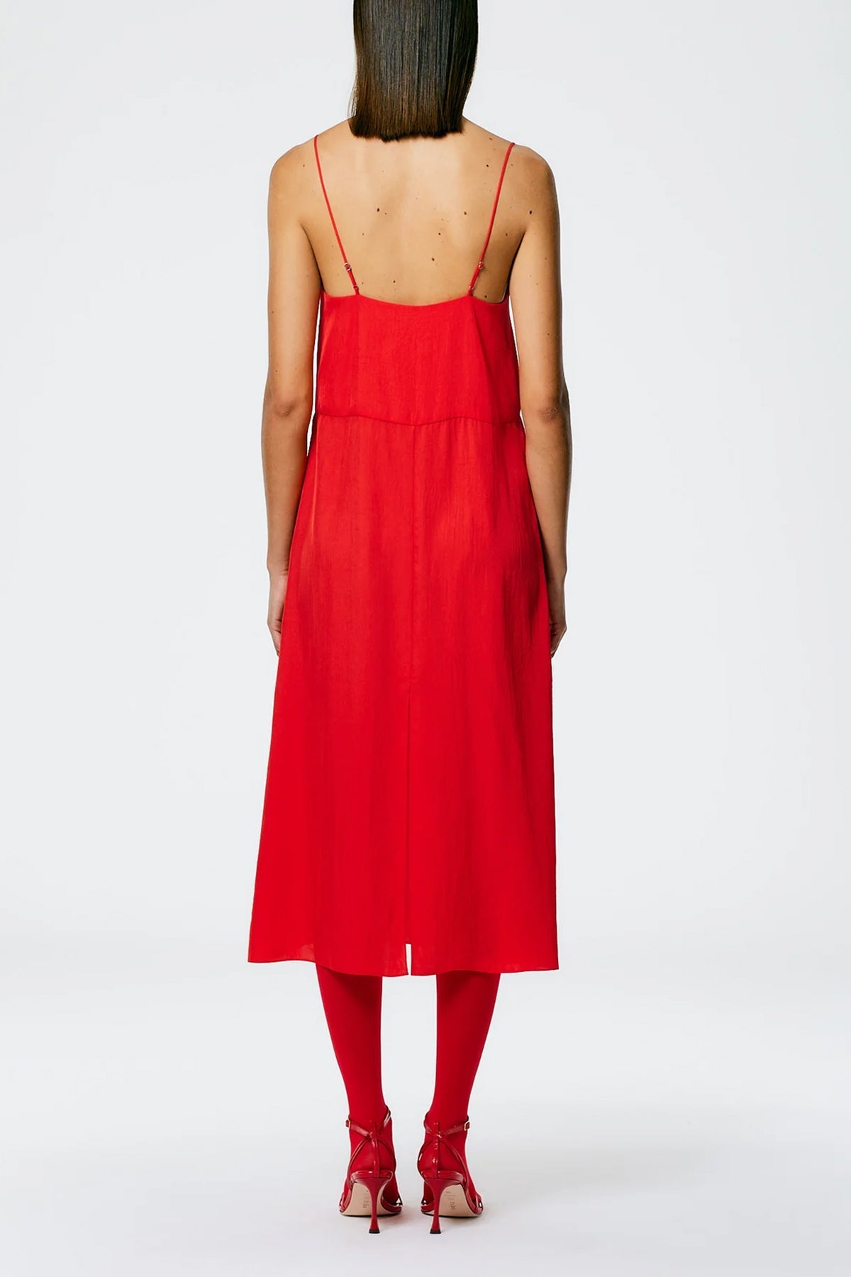 The Slip Dress in Red - shop-olivia.com