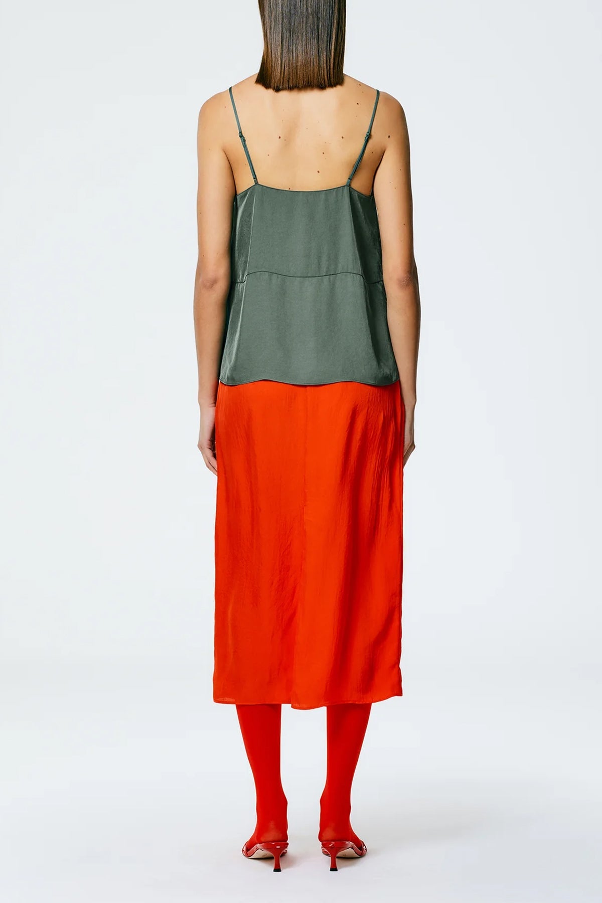 The Slip Skirt in Red - shop-olivia.com