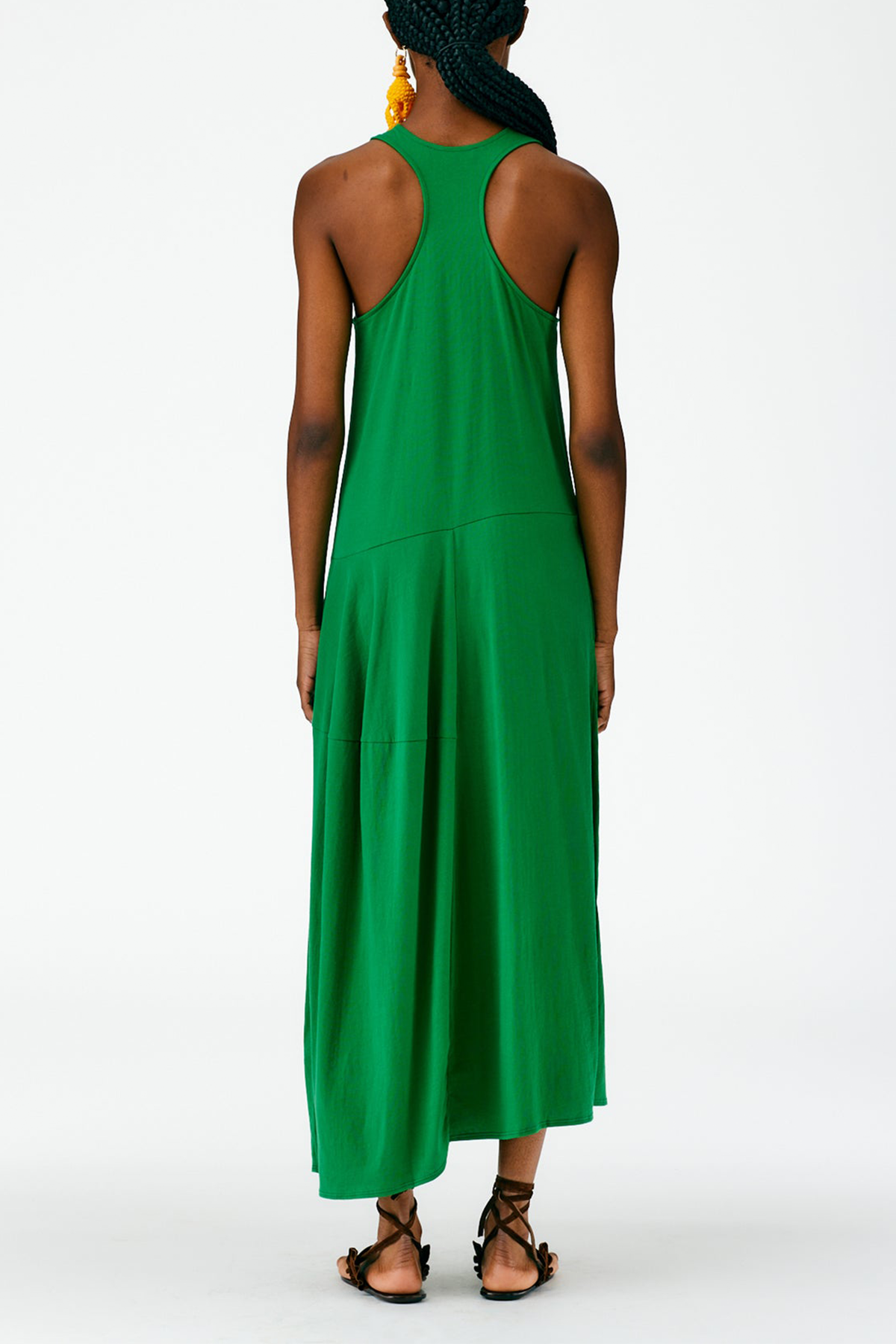 T-Shirt Sleeveless Dress in Green