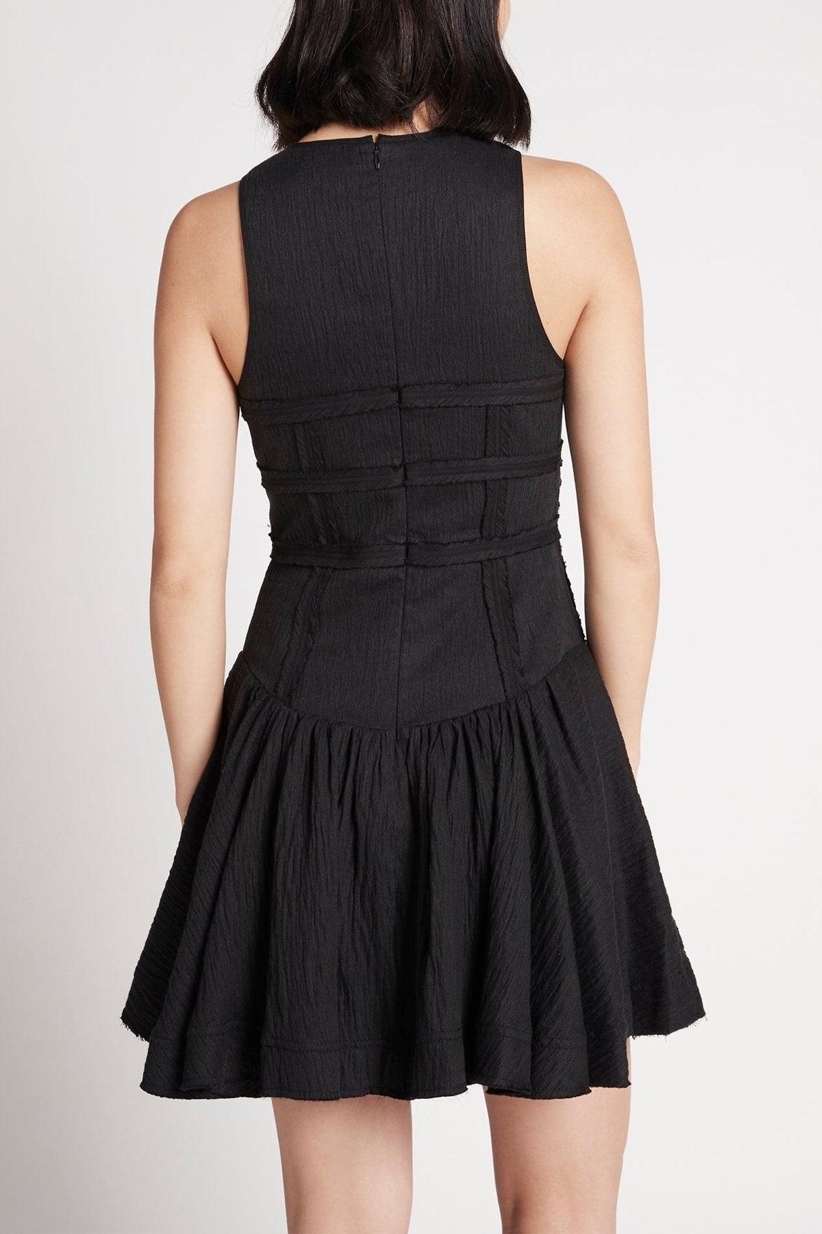 Tidal Corset Mini Dress in Black - shop-olivia.com