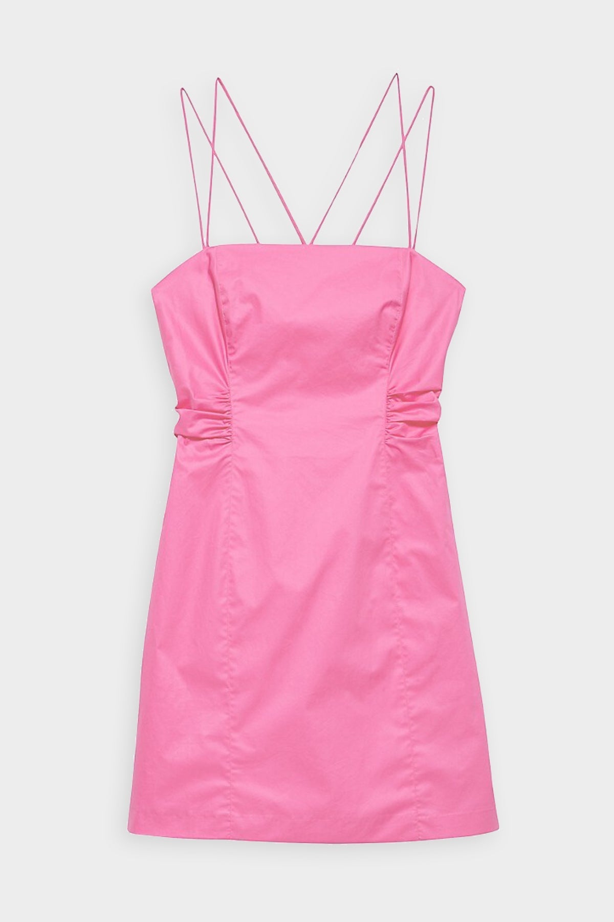 Tie Back Mini Dress in Hot Pink - shop-olivia.com