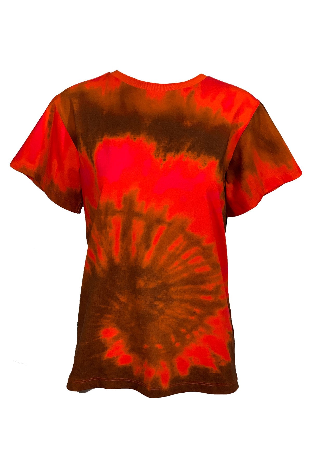 Tie Dye T-Shirt in Sepia Orange - shop-olivia.com