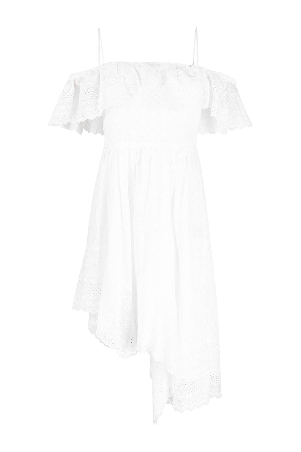 Timoria Dress in White - shop-olivia.com