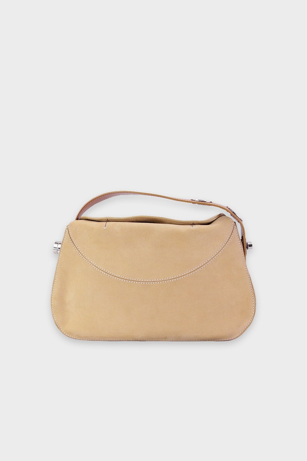 Tod's Suede and Leather Chain Shoulder Strap Bag Beige