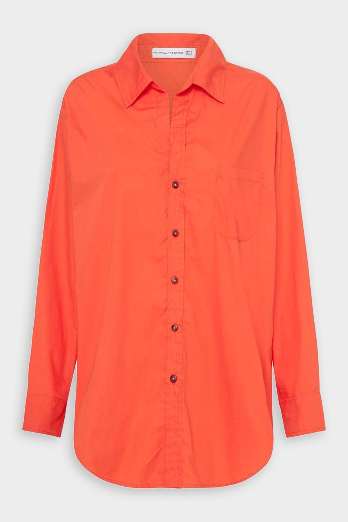 Tropea Shirt in Morange - shop-olivia.com