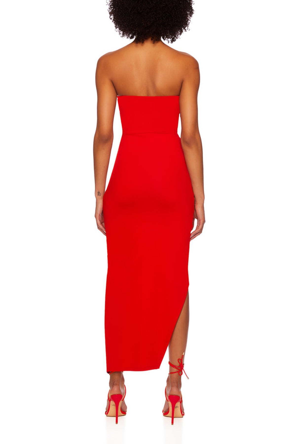 Tube Overlay Dress in Perfect Red - shop-olivia.com