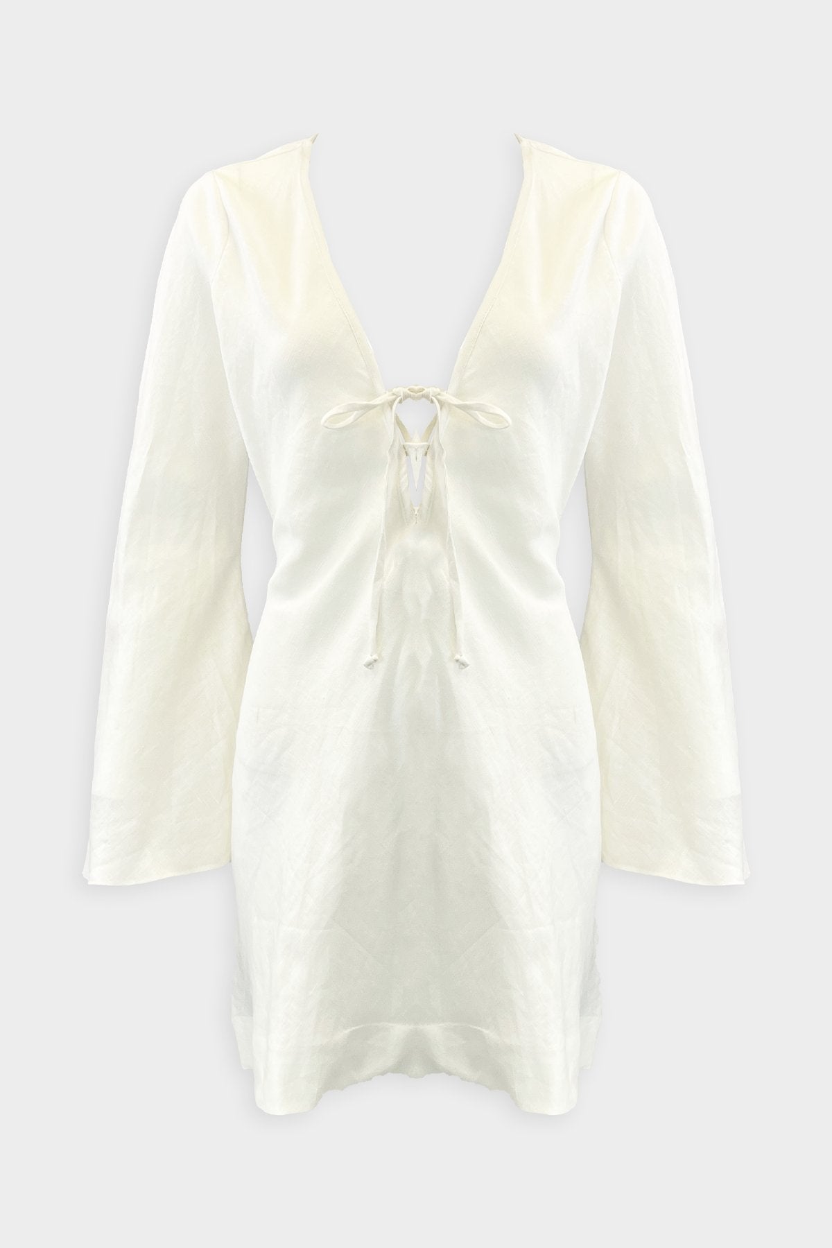 Ulla Tunic Dress in White - shop-olivia.com