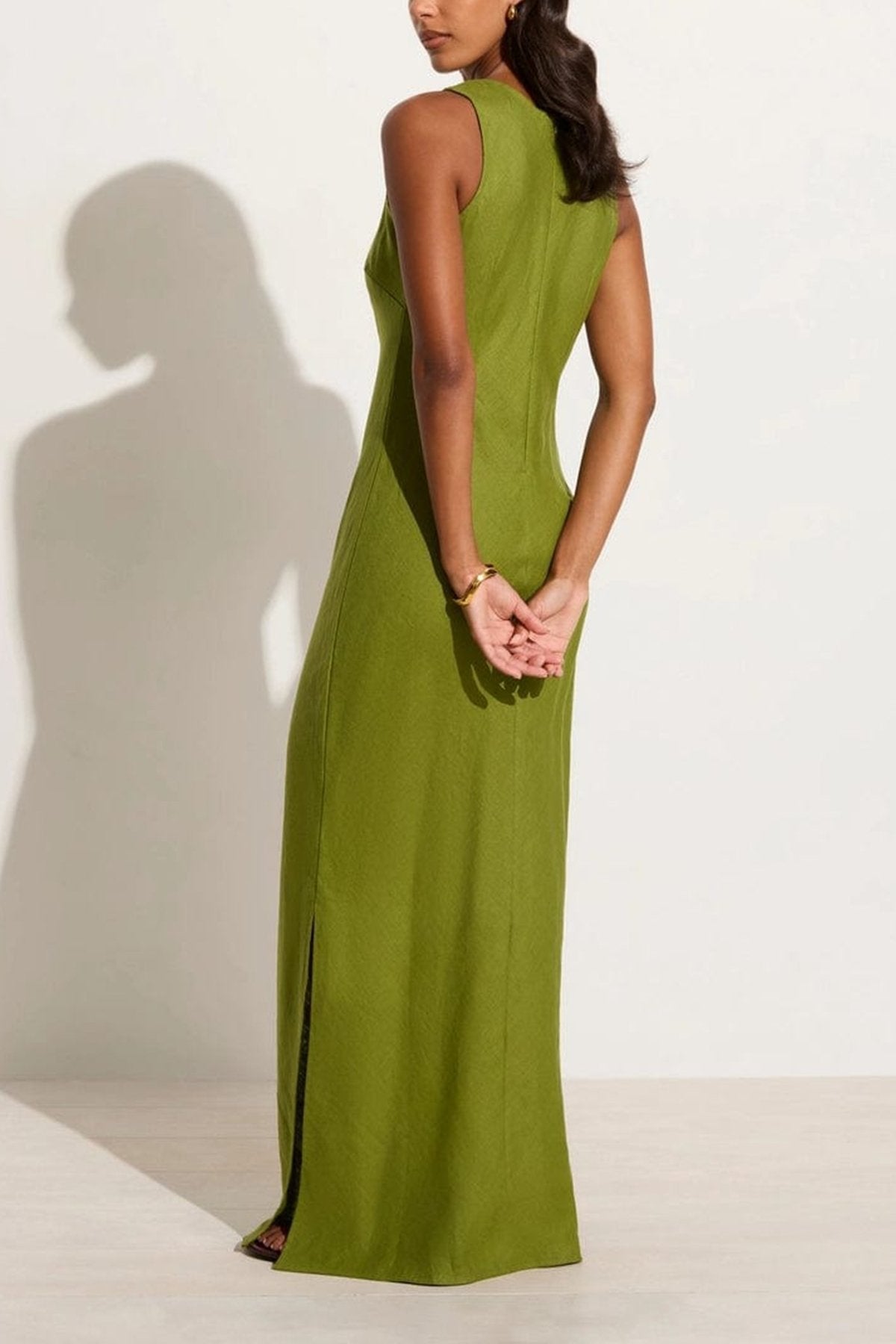 Valenza Maxi Dress in Palm Green - shop-olivia.com