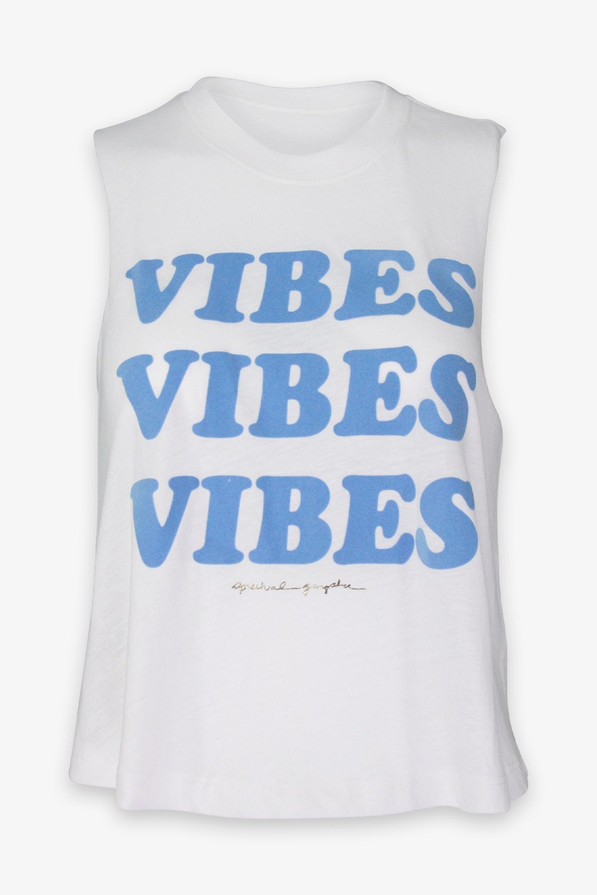 Vibes Crop Tank in Stone - shop-olivia.com