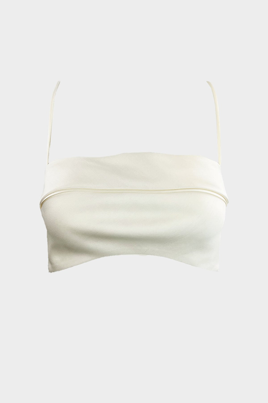 Vietnamese Silk Camisole Tube Bra in Cream