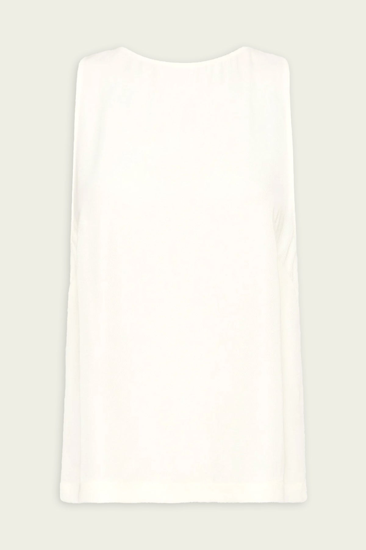 Viscose Shell Top in Off-White - shop-olivia.com
