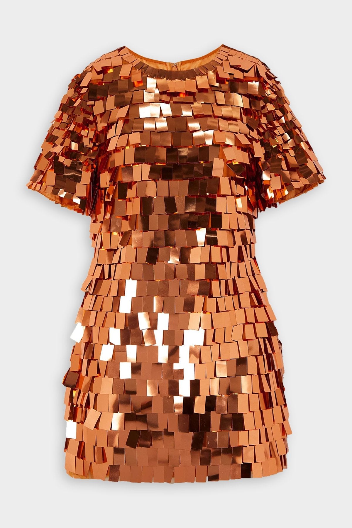 Vivienne Sequins Mini Dress in Penny - shop-olivia.com