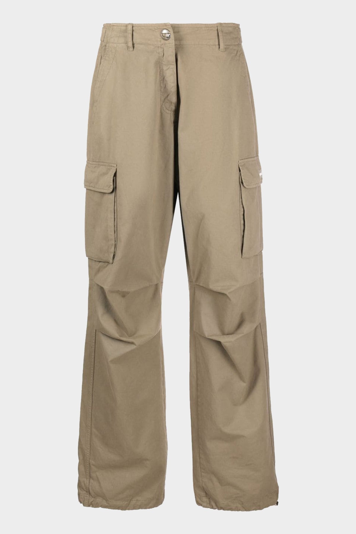 Wide Leg Cargo Pants in Khaki - shop-olivia.com