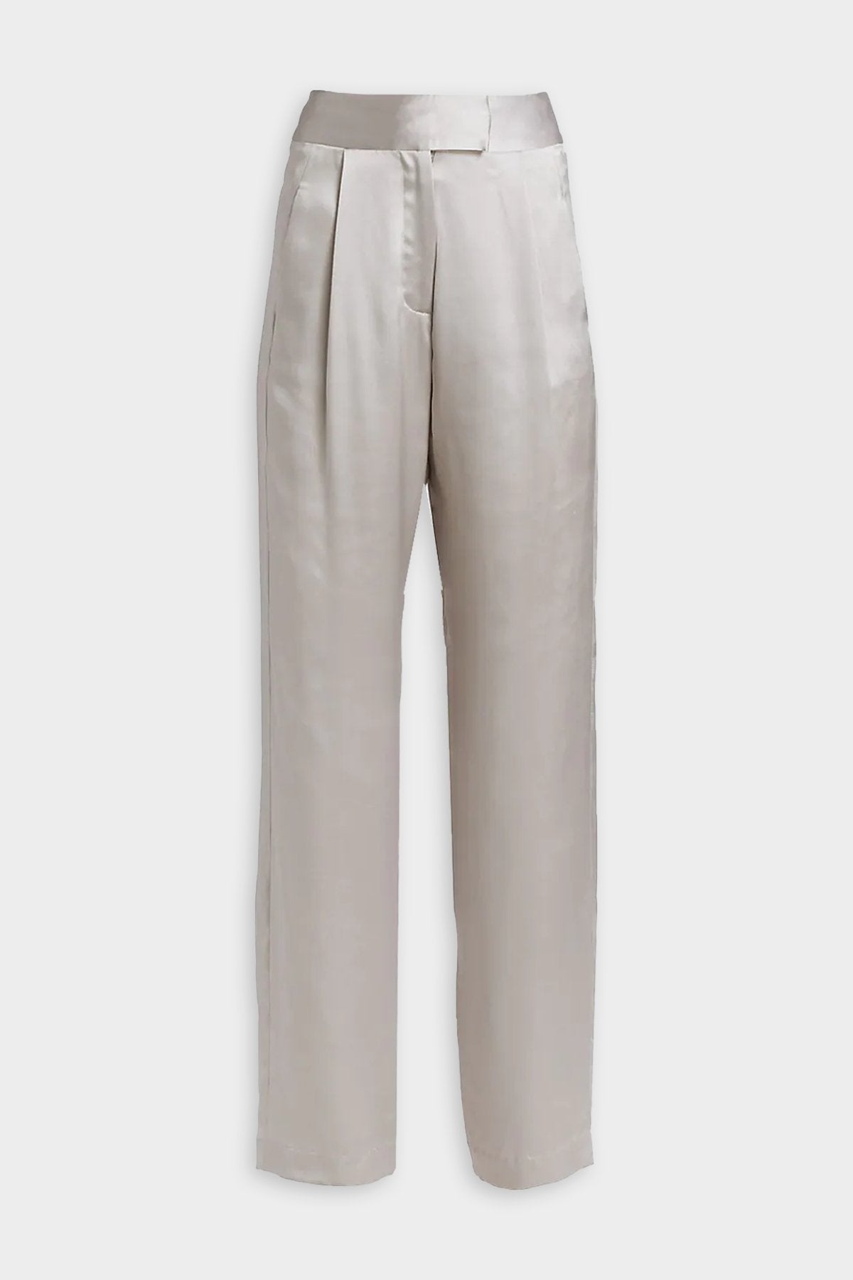 Wide Leg Trouser in Platinum - shop-olivia.com