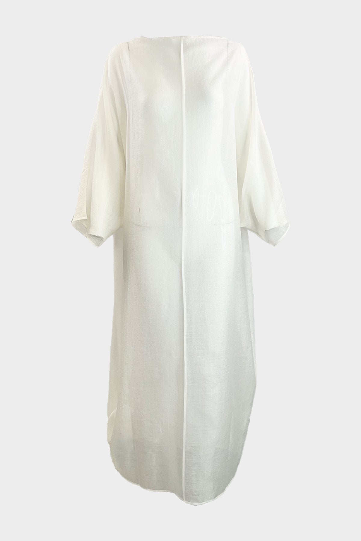 Wide Sleeve Dress in Cream - shop-olivia.com