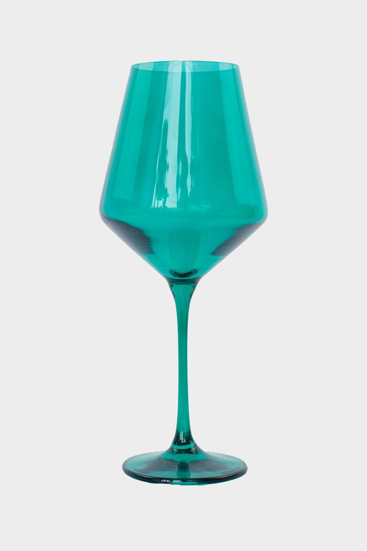 Wine Stemware Glass in Emerald Green - Set of 6 - shop-olivia.com