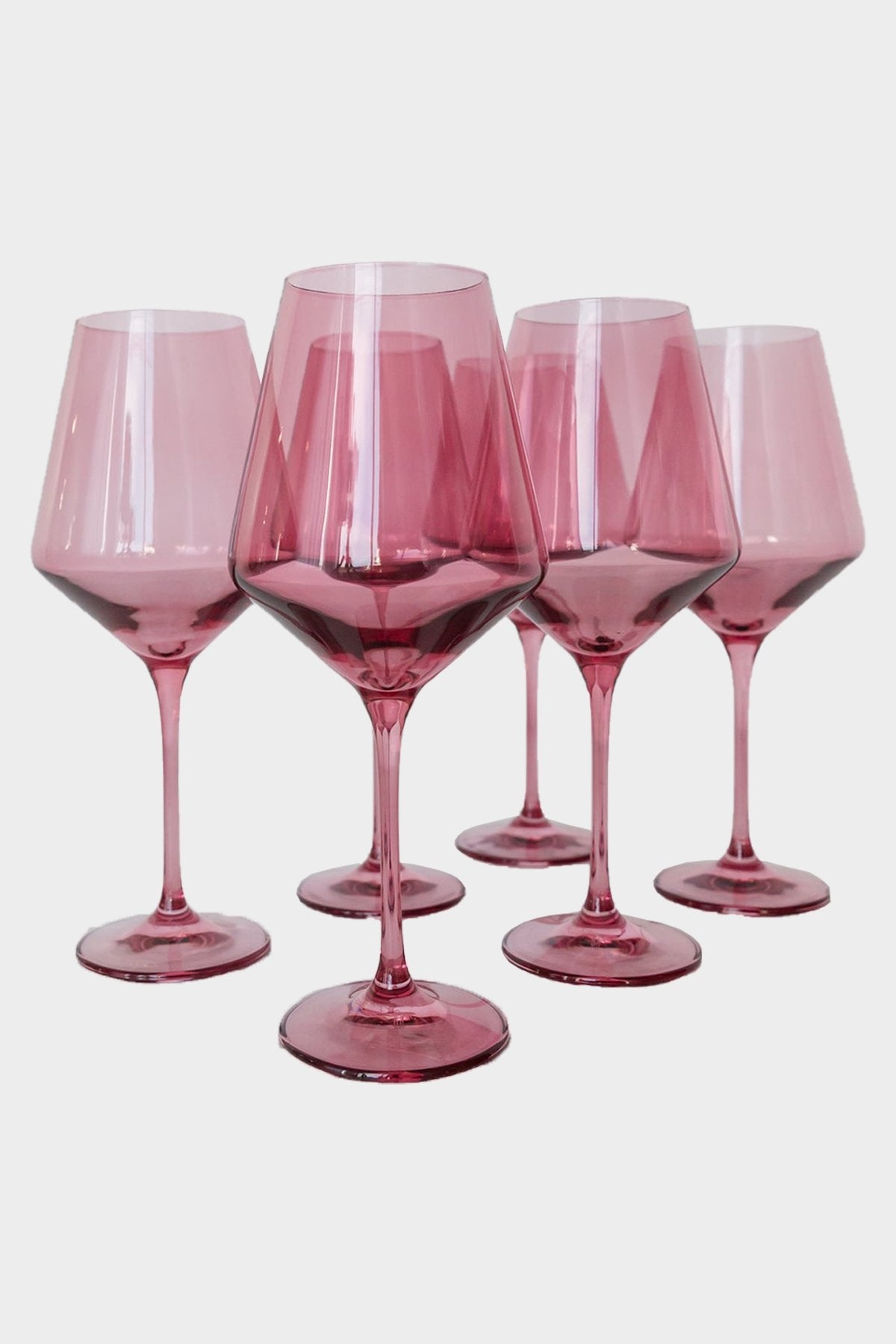 Wine Stemware Glass in Rose - Set of 6 - shop-olivia.com