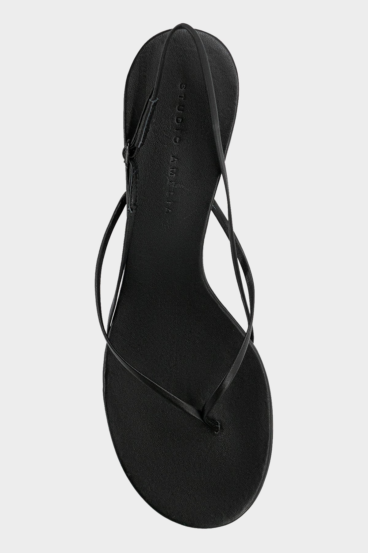 Wishbone 50 Heel Sandal in Black - shop-olivia.com