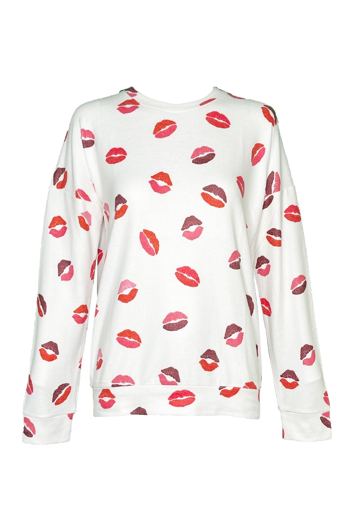 With A Kiss Long Sleeve Top in Ivory - shop-olivia.com